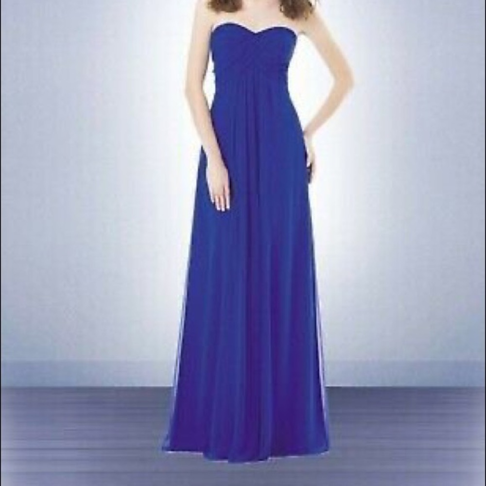 Bill Levkoff 482 Dark Blue Formal Gown